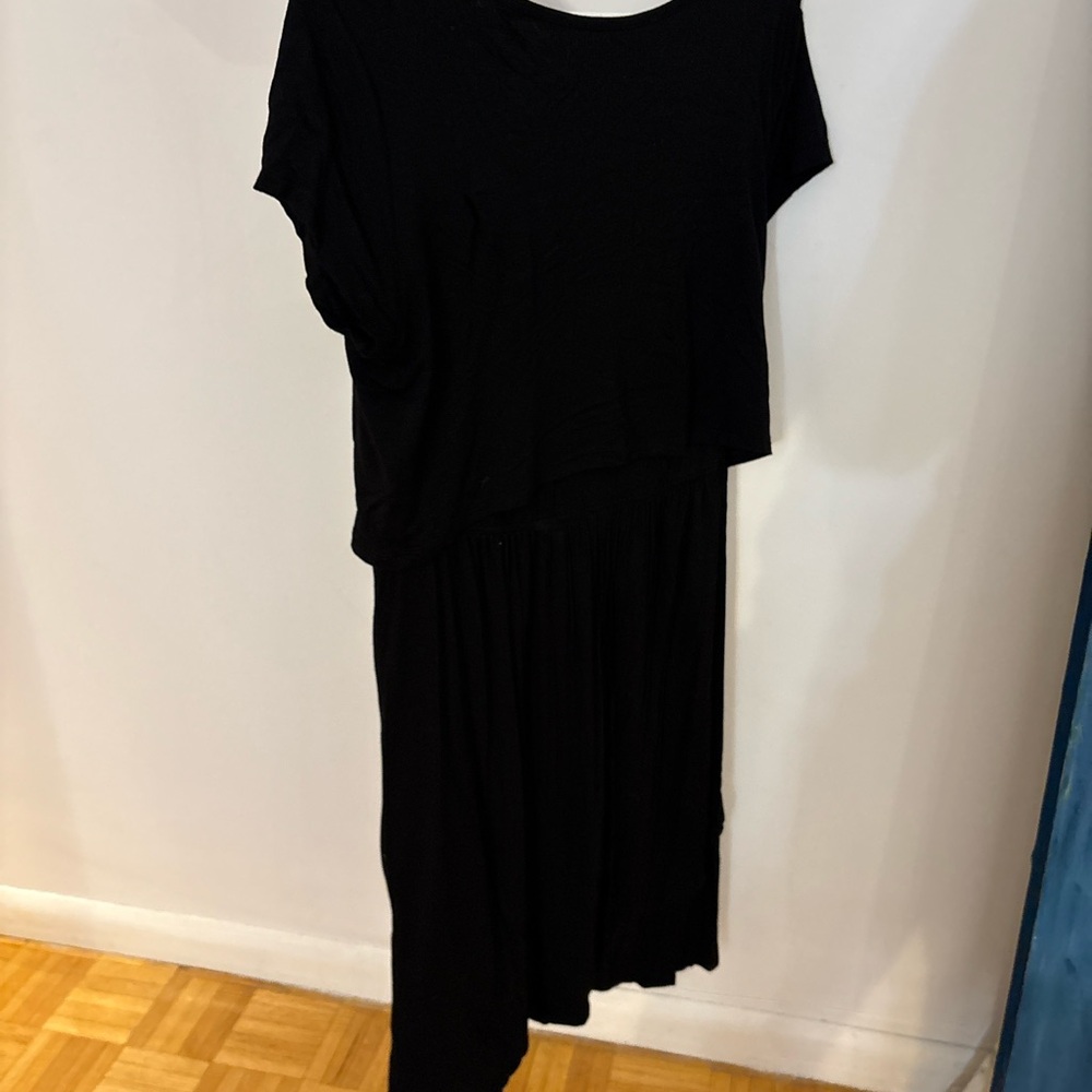 Elegant Black Women's midi Dress